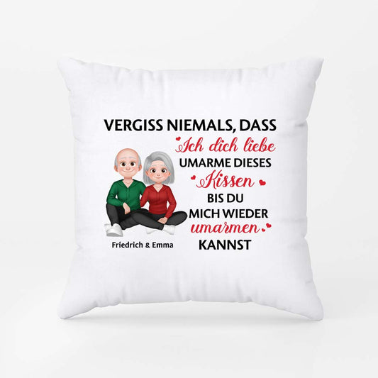 6511PGE2 vergiss niemals dass ich dich liebe umarme dieses kissen partner kissen personalisiert 6511P8TNG