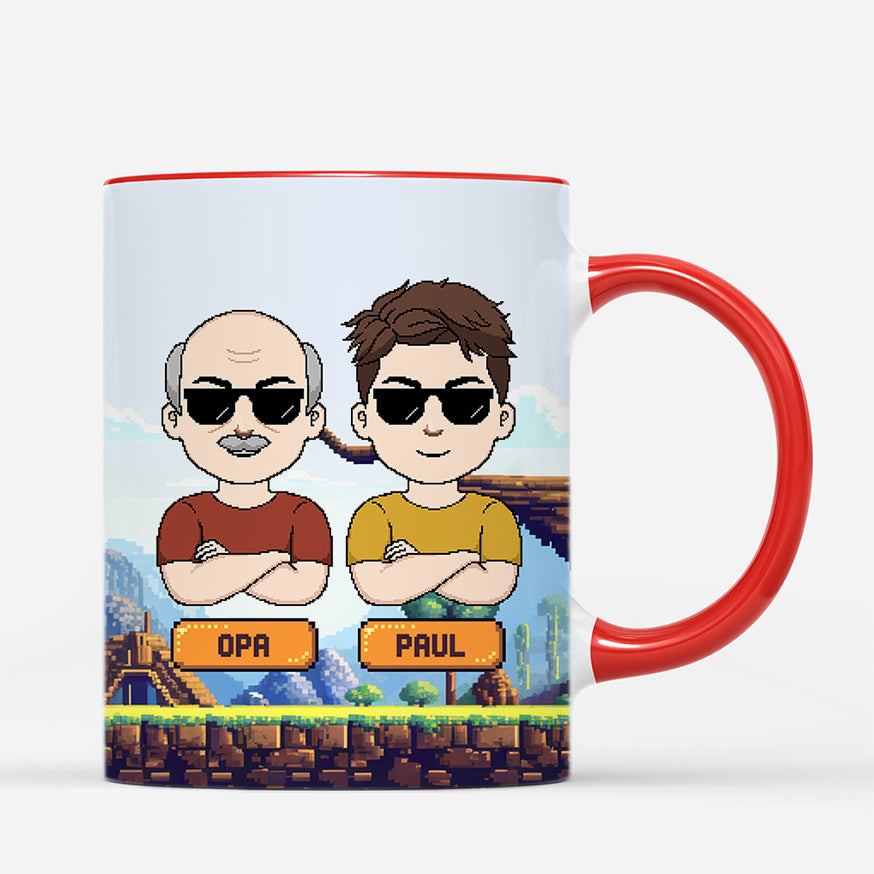 6514MGE3 ich lachleweil du mein enkelkind bist opa oma tasse personalisiert_ im pixel stil 6514MTPMB