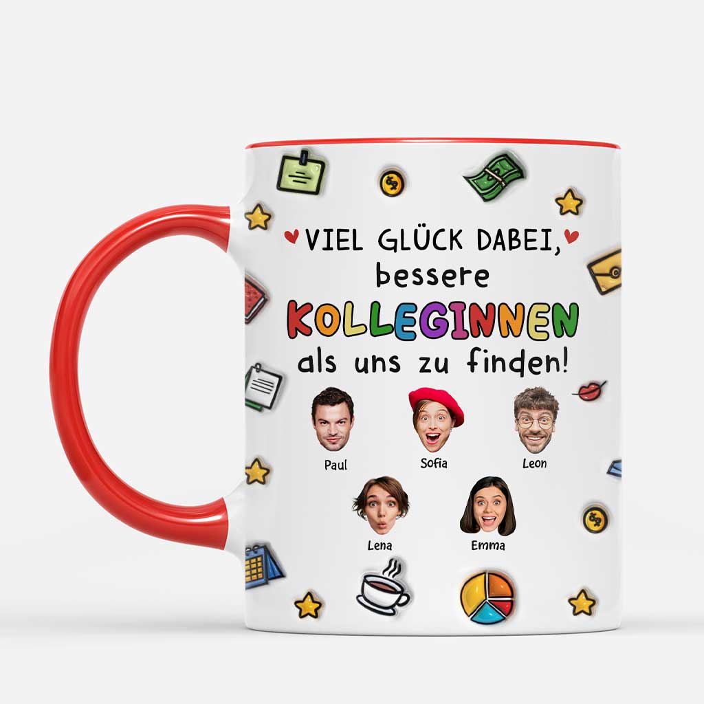 6518MGE1 3d druck effekt viel gluck dabei bessere kollegen als uns zu finden personalisierte tasse abschied kollegin_ mit gesicht 6518M8LWO_2