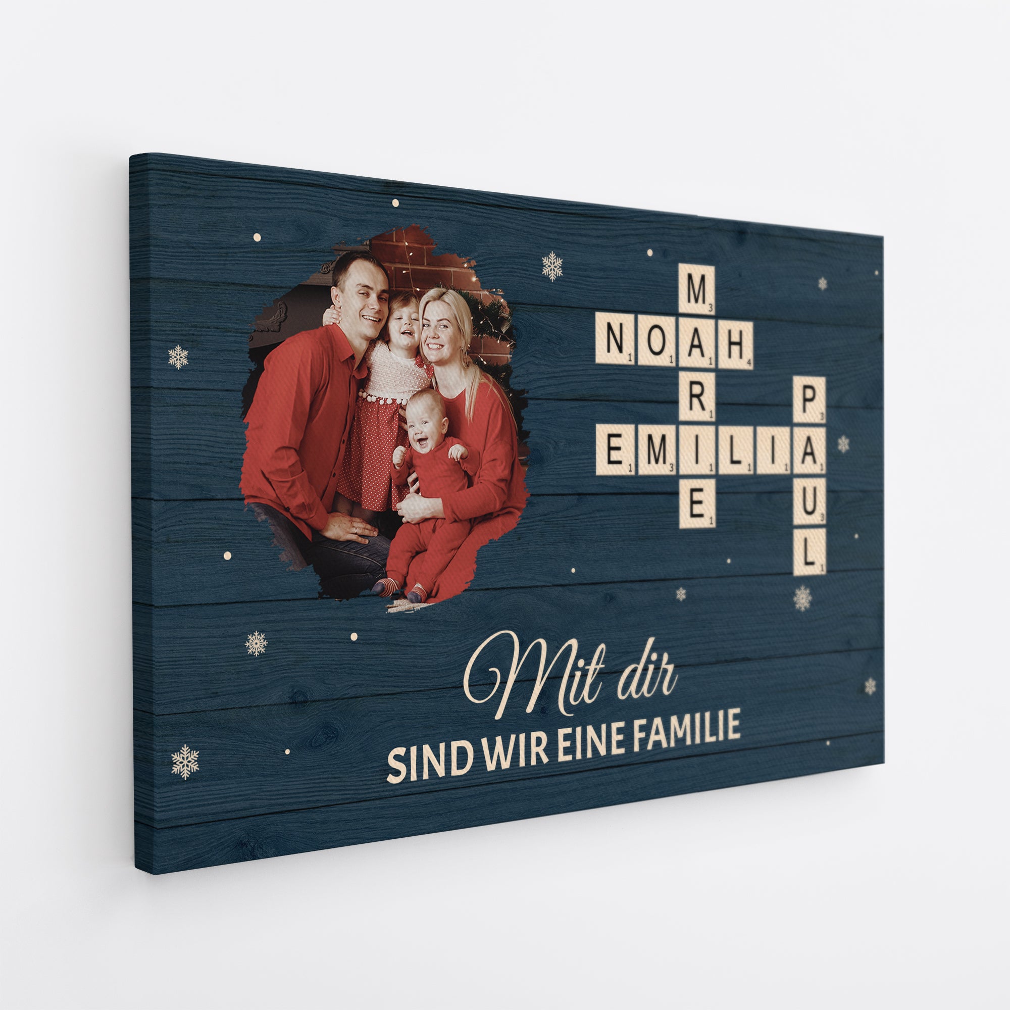 6520CGE2 das grosste geschenk unserer eltern war dass sie uns einander schenkten personalisierte kreuzwortratsel leinwand familie geschwister mit foto 6520C8QNE
