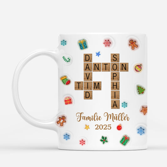 6524MGE1 die familie weihnachtstasse kreuzwortratsel personalisiert 6524M8PMI