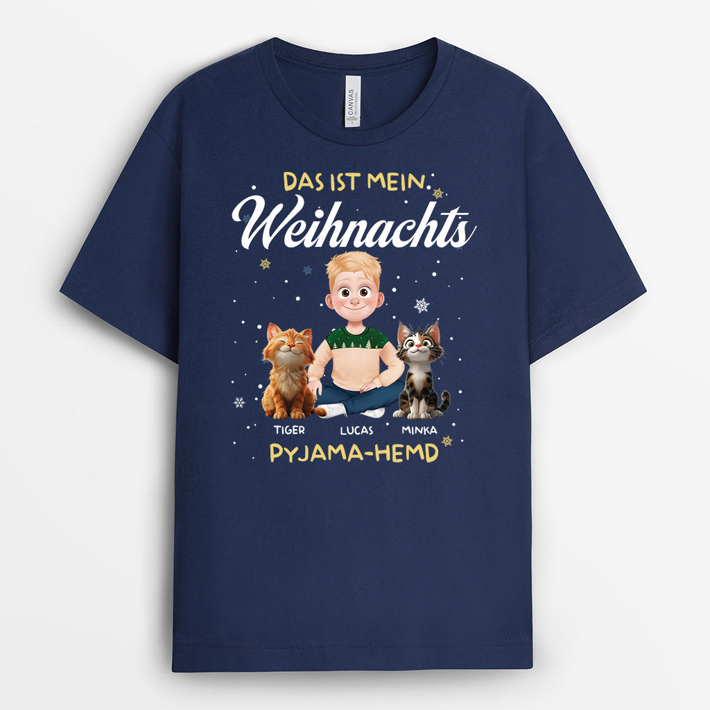 6529AGE1 das ist mein pfotjama schlafshirt weihnachts katzen t shirt personalisiert schneeflocken 6529ATTQD_20650815 4d34 485a 8ce1 a486c0db6b22
