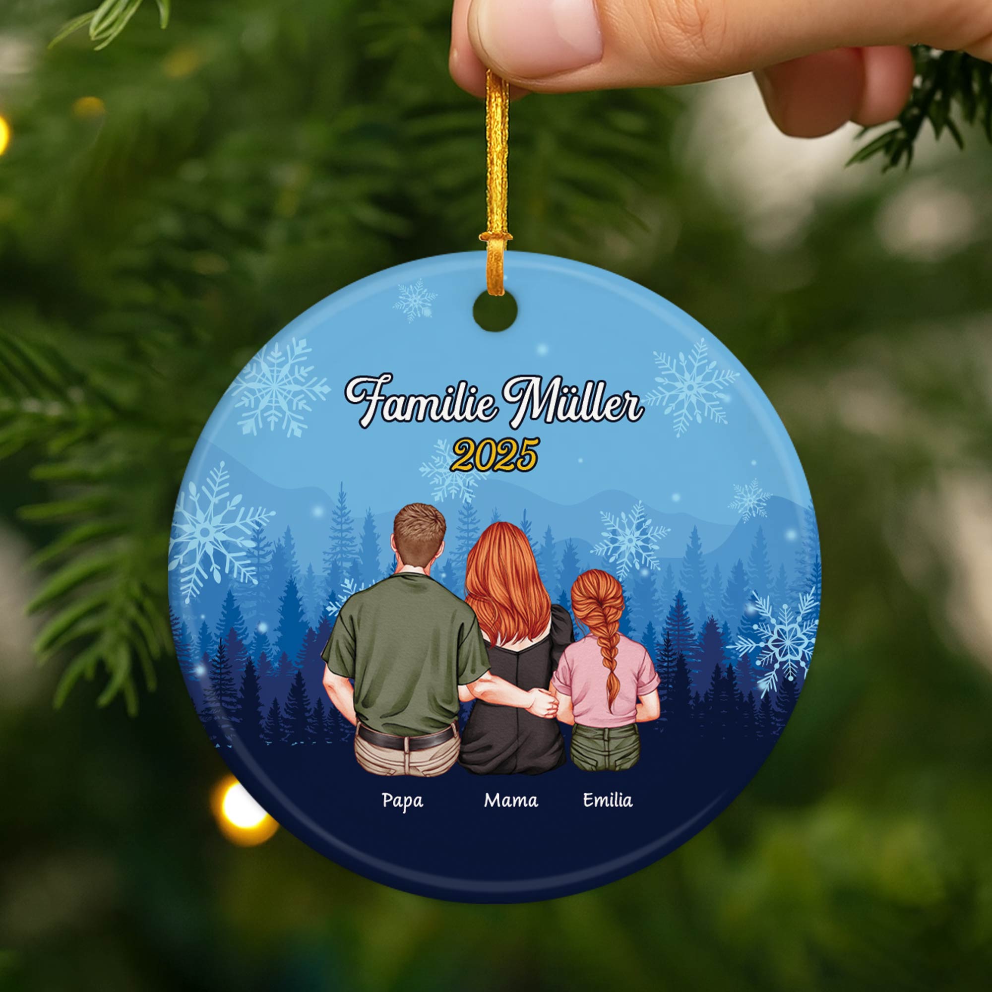 6545OGE2 familie mit hund und katze acryl weihnachtsschmuck_ personalisiert paar 6545O6ZAI