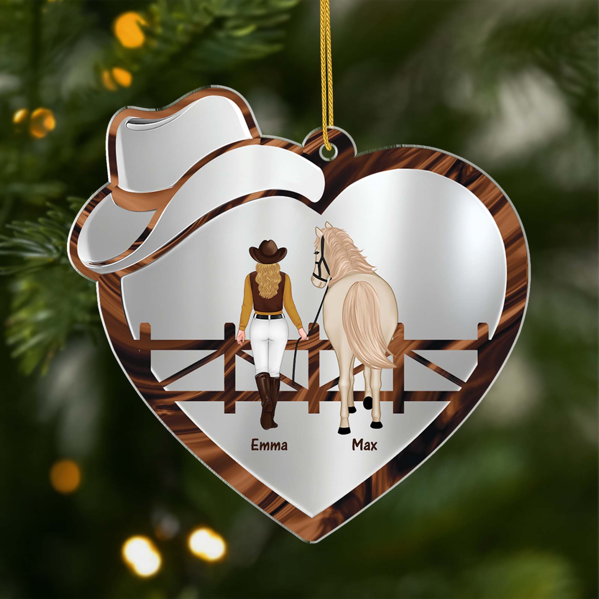 6546OGE1 jungen oder madchen pferd weihnachtsschmuck personalisiert_ 6546O6PAU