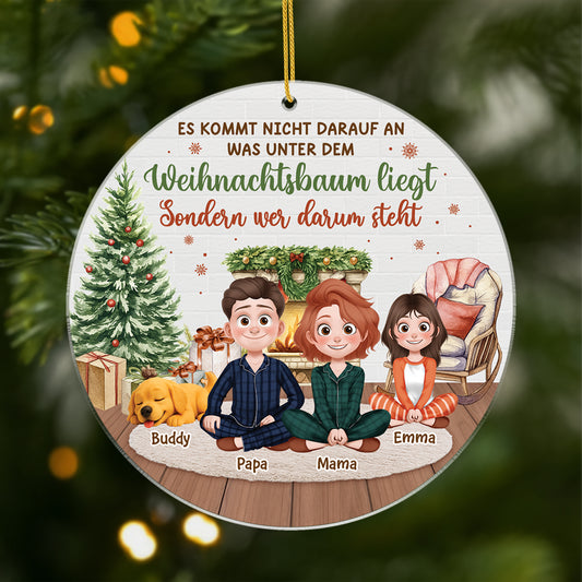 6548OGE1 wichtig ist wer am baum steht nicht was darunter liegt acryl weihnachtsschmuck_ personalisiert familie 6548O6YZI