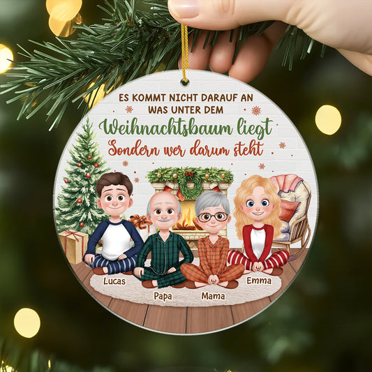 6548OGE2 wichtig ist wer am baum steht nicht was darunter liegt acryl weihnachtsschmuck_ personalisiert familie 6548O6YZI