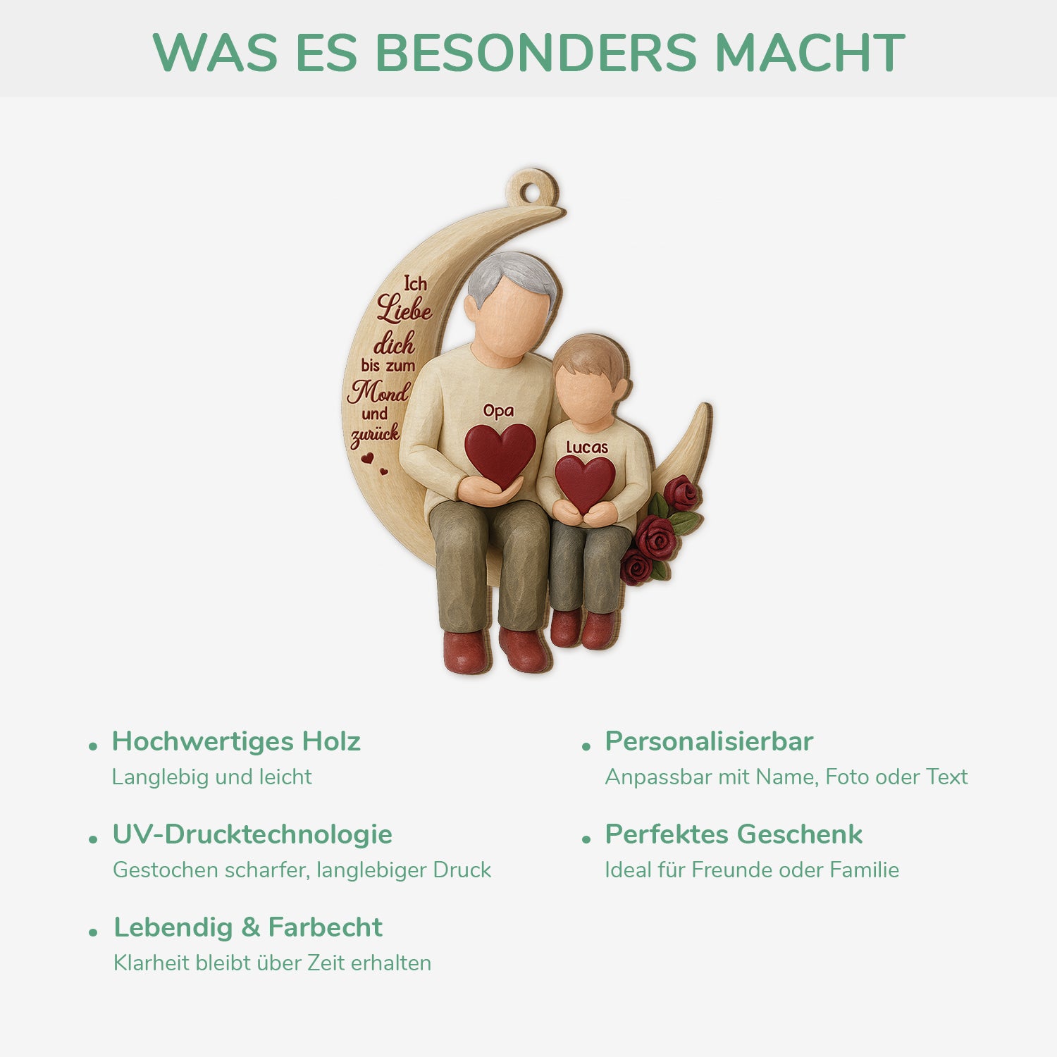 6550OGE1 3d druck effekt ich liebe dich bis zum mond und wieder zuruck personalisierte 1 schicht holz ornamente weihnachten opa oma 6550O6LZB_4