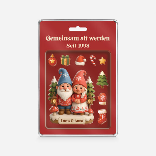 6566RGE1 gemeinsam alt werden seit personalisierte acryl plakette paar weihnachten 6566RKVZG