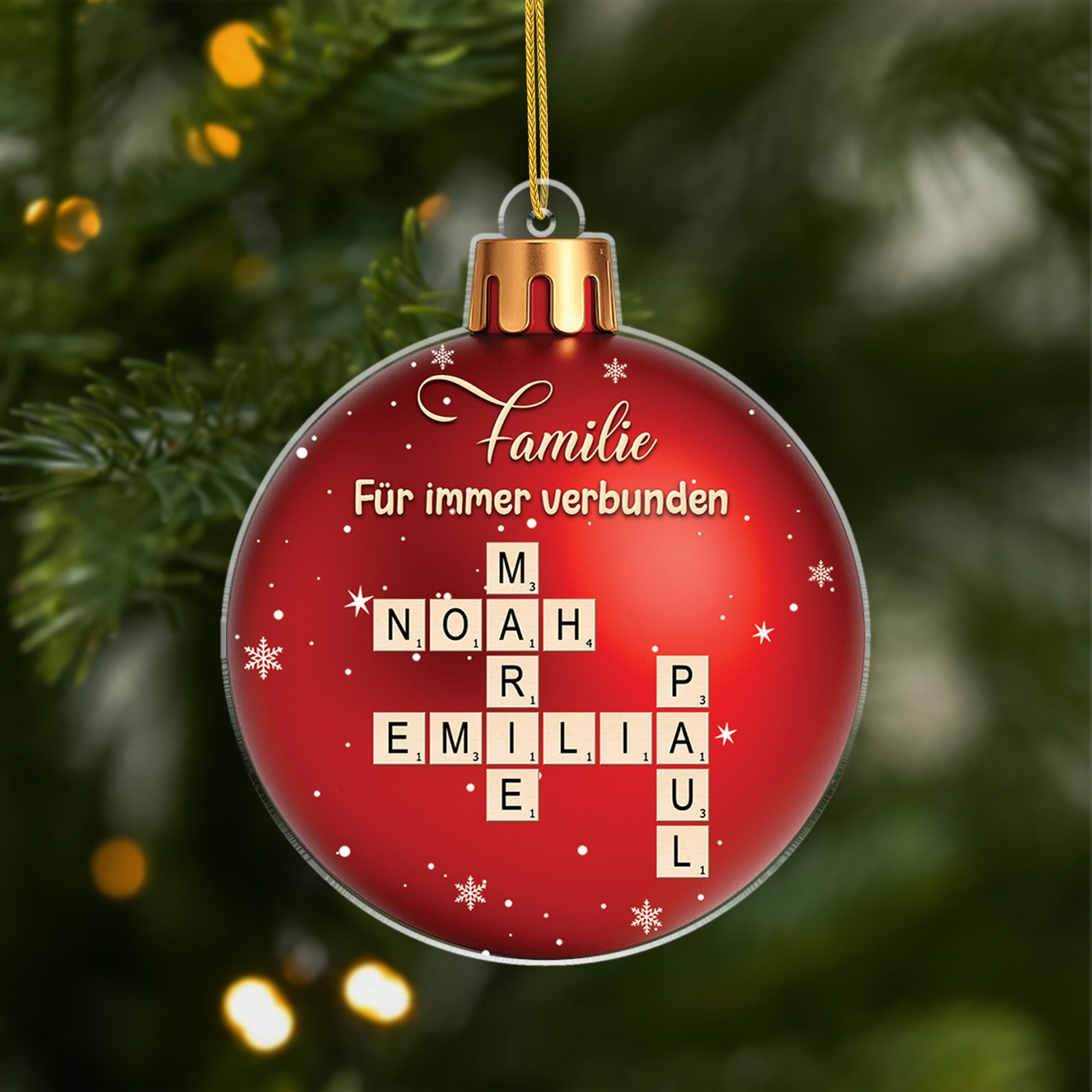 6568OGE1 3d druck effekt fur immer verbunden acryl weihnachtsschmuck_ kreuzwortratsel personalisiert familie geschwister 6568O8ZQI