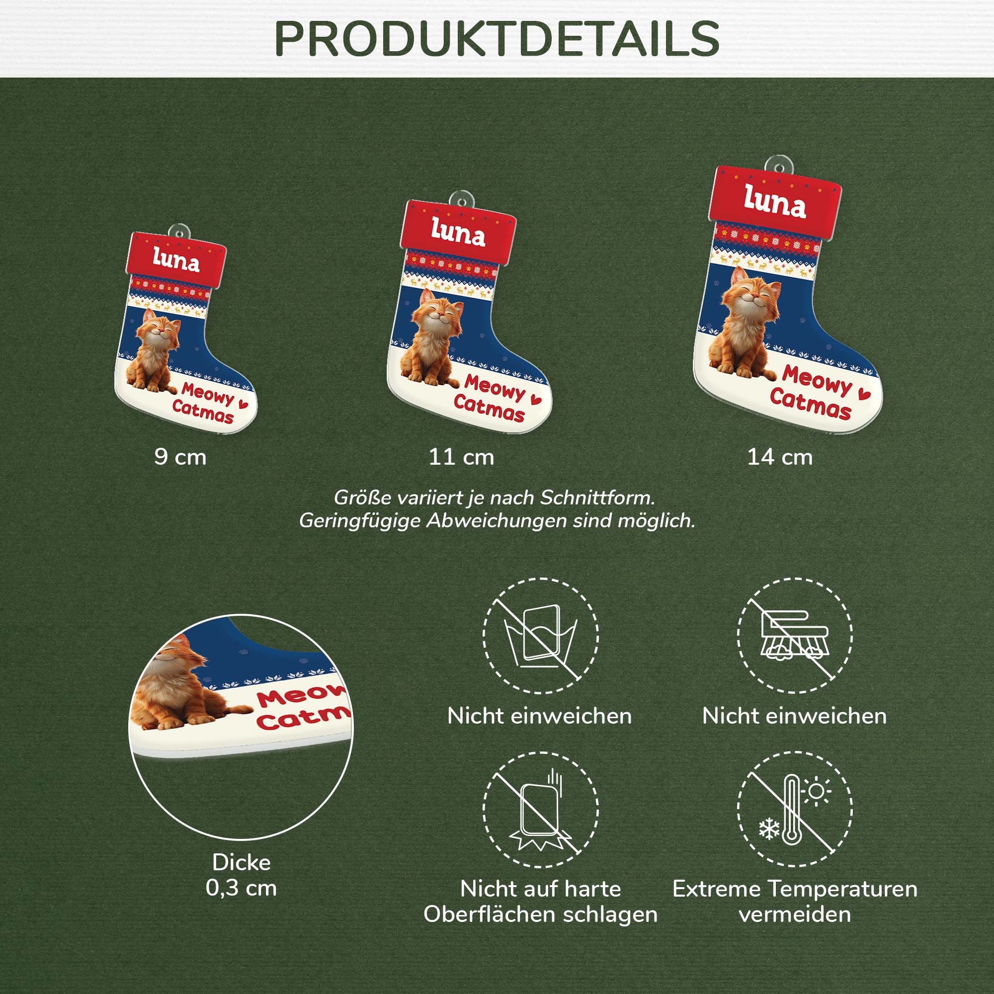 6573OGE3 meowy catmas acryl weihnachtsschmuck_ personalisiert katze 6573OTQAD