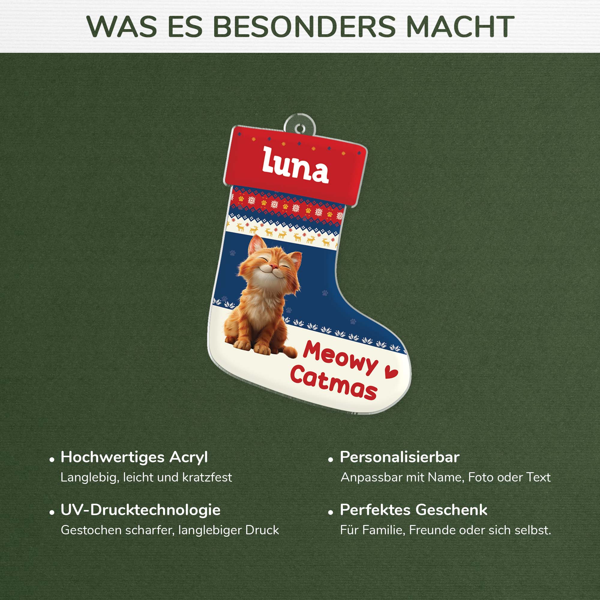 6573OGE4 meowy catmas acryl weihnachtsschmuck_ personalisiert katze 6573OTQAD
