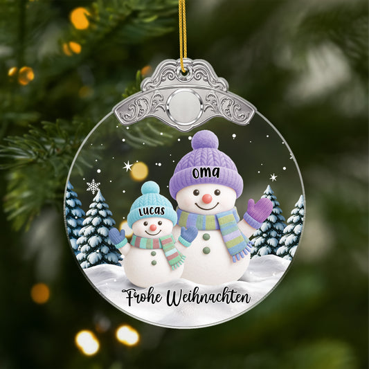 6610OGE1 schneemann acryl weihnachtsschmuck personalisiert oma opa 6610O3LQA_1