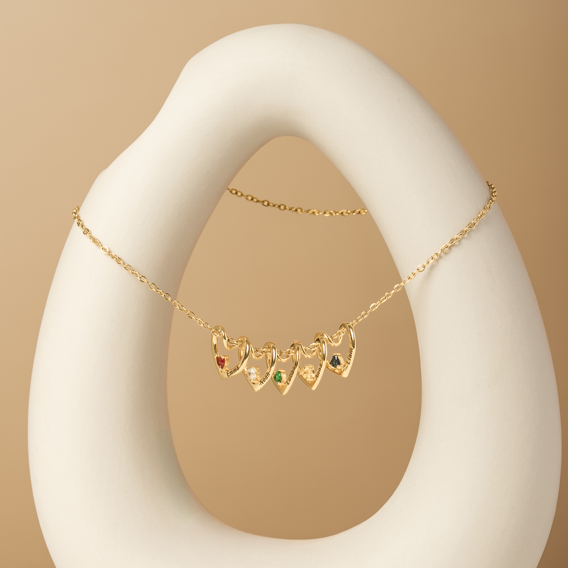 6617JGE2 herz mit geburtstein_ personalisierte kette name_ fur frauen und manner 6617J0T5A