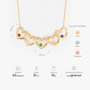 6617JGE3 herz mit geburtstein_ personalisierte kette name_ fur frauen und manner 6617J0T5A