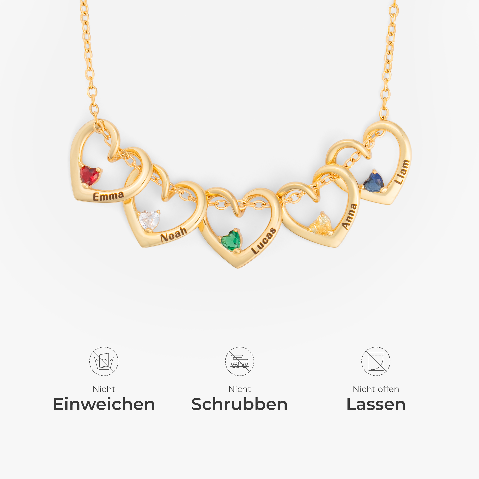 6617JGE5 herz mit geburtstein_ personalisierte kette name_ fur frauen und manner 6617J0T5A