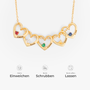 6617JGE5 herz mit geburtstein_ personalisierte kette name_ fur frauen und manner 6617J0T5A