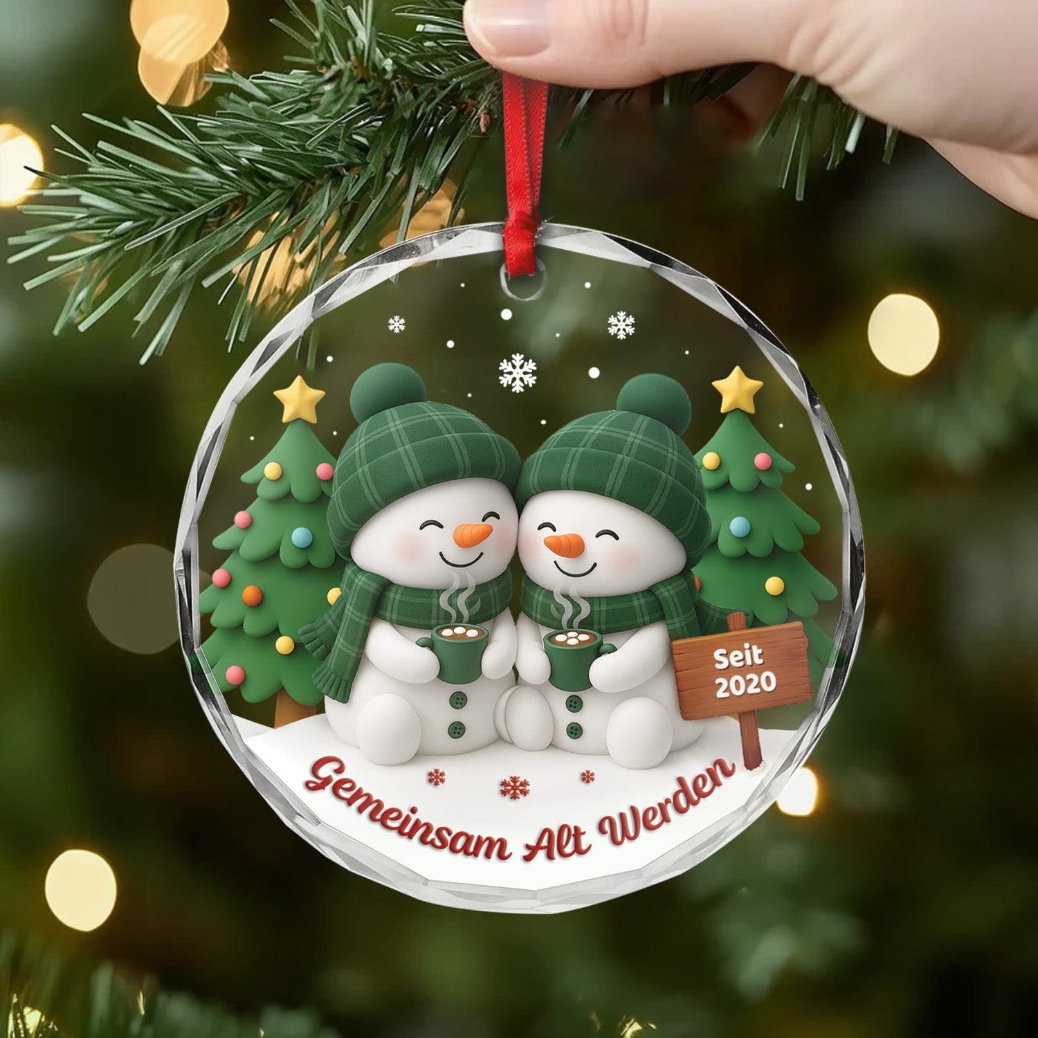 6623OGE2 gemeinsam alt werden seit glas weihnachtsschmuck_ personalisiert paar schneemann 6623OKZTG_a3a90271 218f 401c b2f8 4f2893300e03