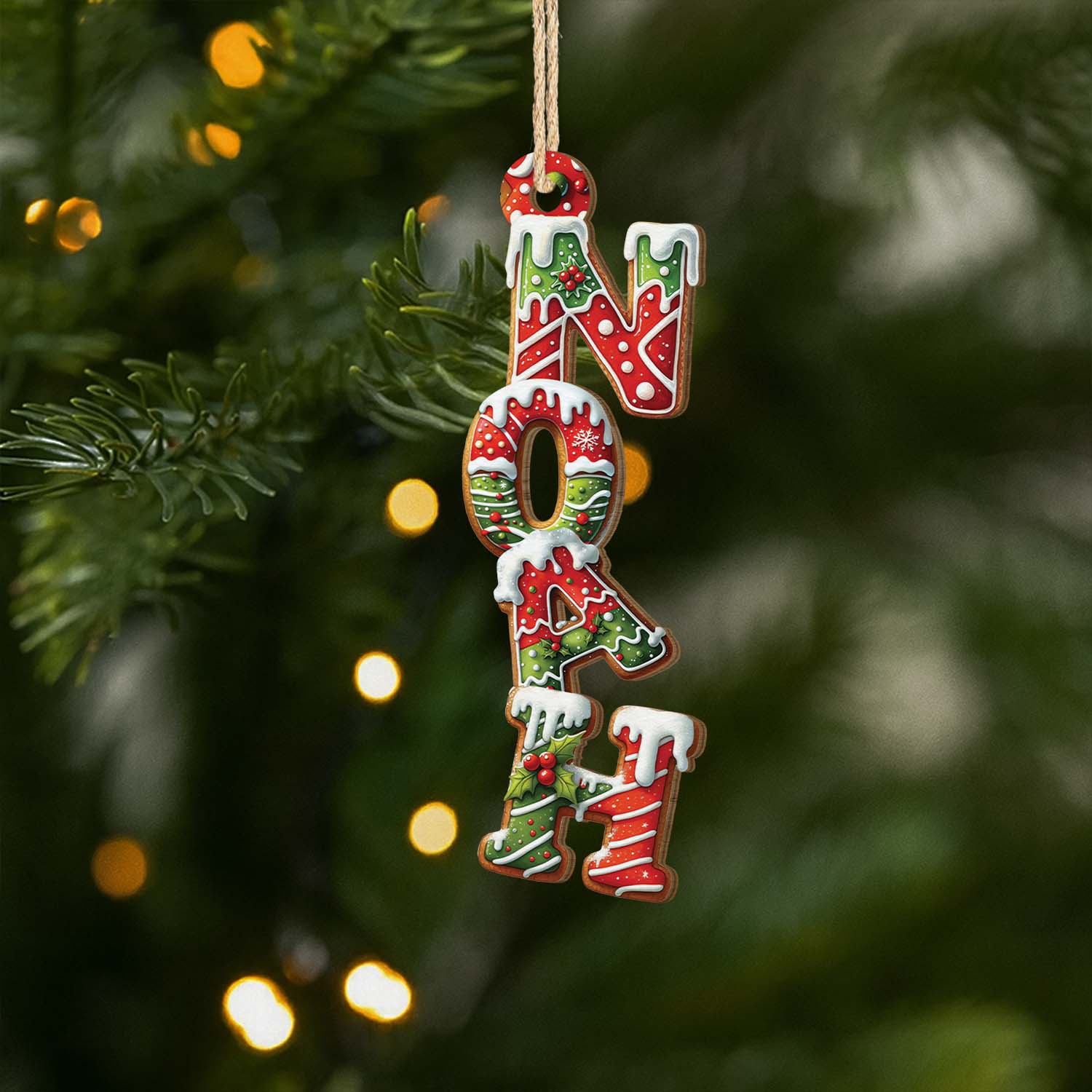 6626OGE1 3d druck effekt alphabet lebkuchen personalisierte 1 schicht holz ornamente weihnachten 6626O3M5A