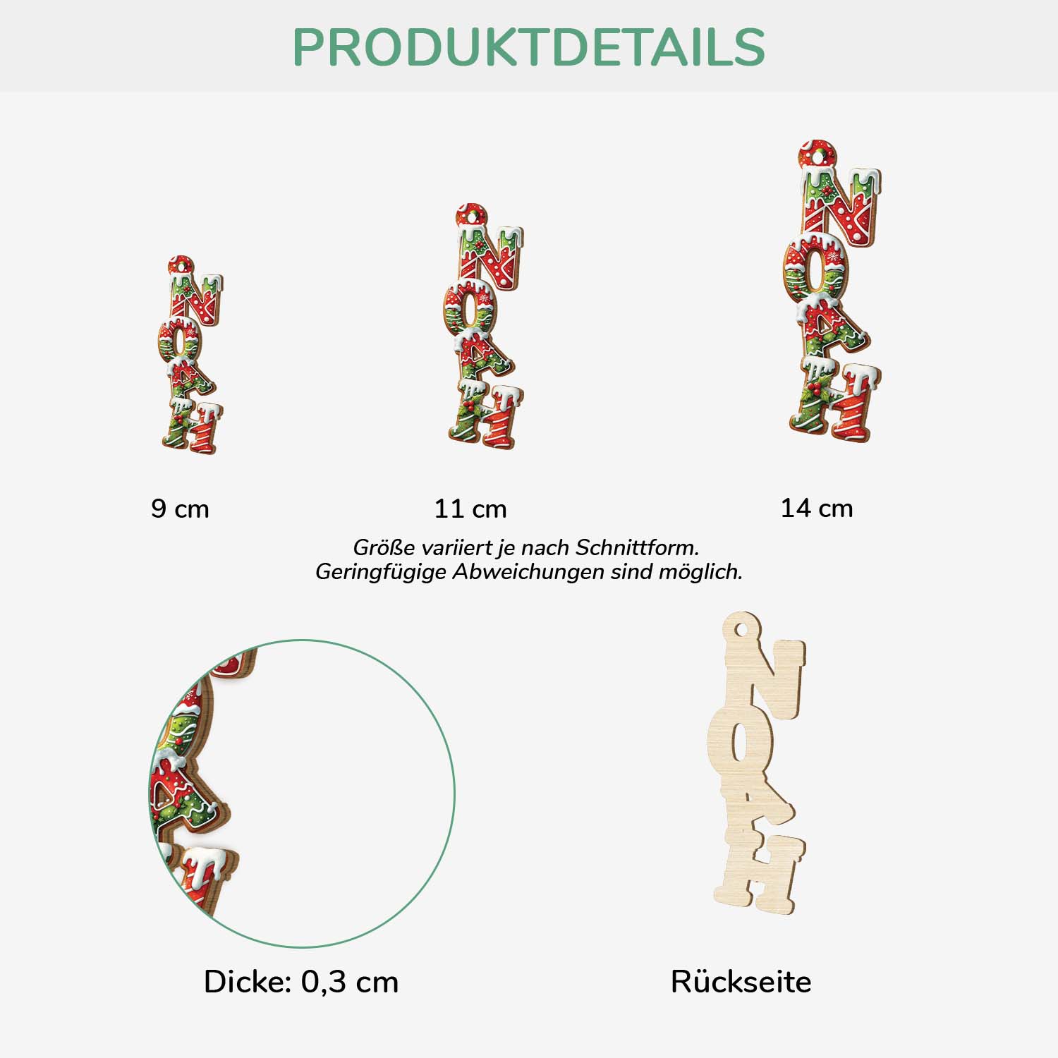 6626OGE3 3d druck effekt alphabet lebkuchen personalisierte 1 schicht holz ornamente weihnachten 6626O3M5A