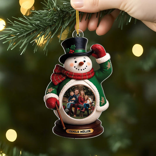 6639OGE2 3d druck effekt schneemann acryl weihnachtsschmuck personalisiert_ foto familie 6639OTQ5I