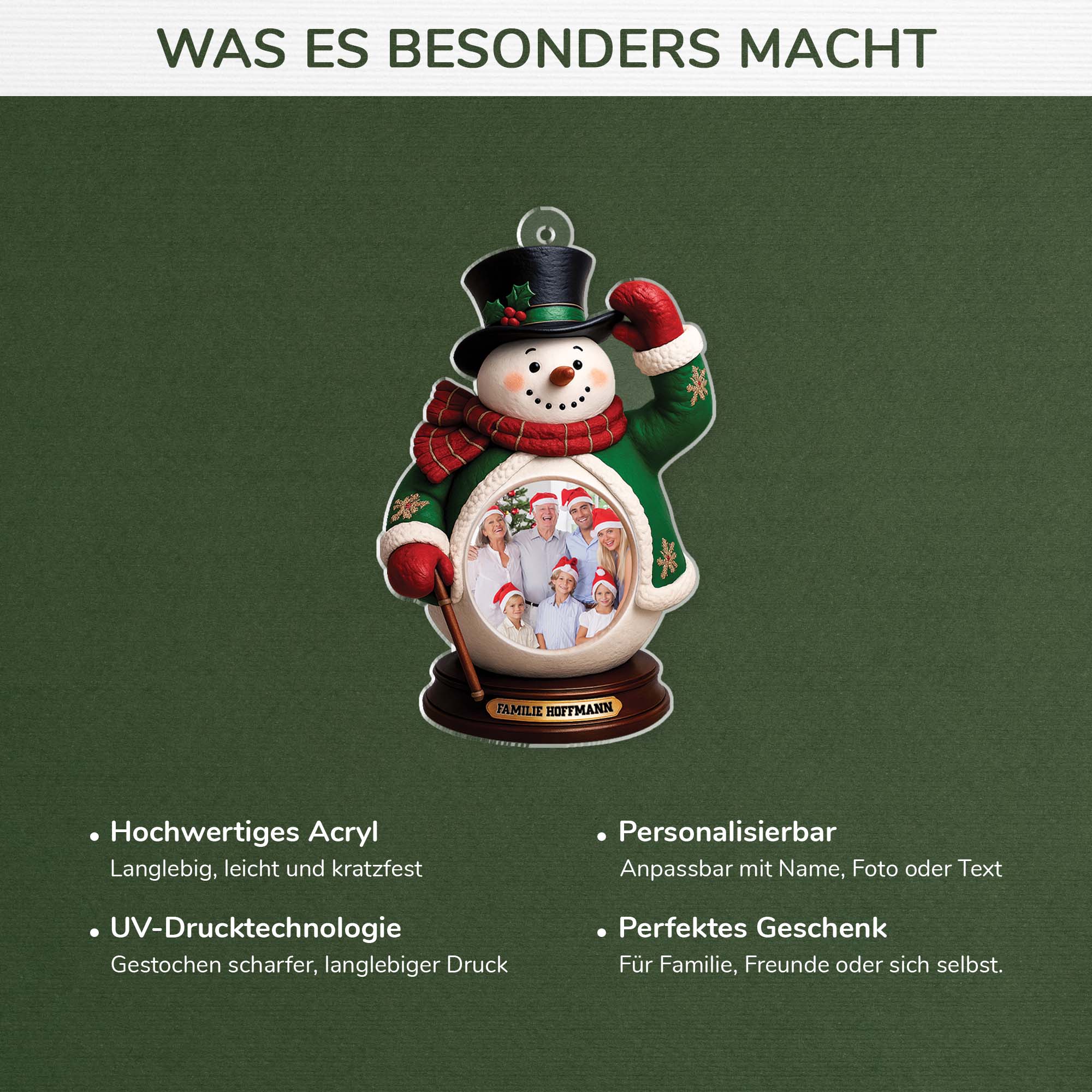 6639OGE4 3d druck effekt schneemann acryl weihnachtsschmuck personalisiert_ foto familie 6639OTQ5I