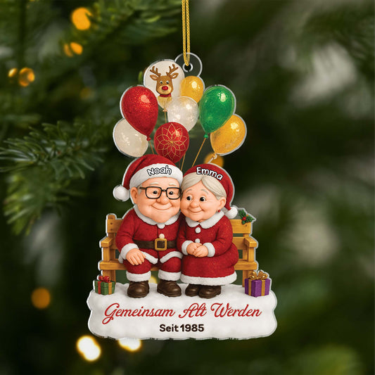 6640OGE1 3d druck effekt gemeinsam alt werden seit acryl weihnachtsschmuck personalisiert paar ballons 6640OT5TG
