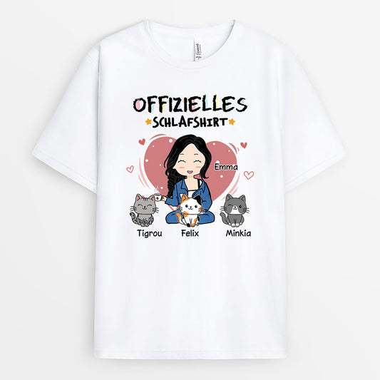 6649AGE1 offizielles schlafshirt helles schlafshirt katze personalisiert damen chibi buntstifte 6649AKV5D_a85bfc9c 18c9 4e3c 947e 814acb31a308