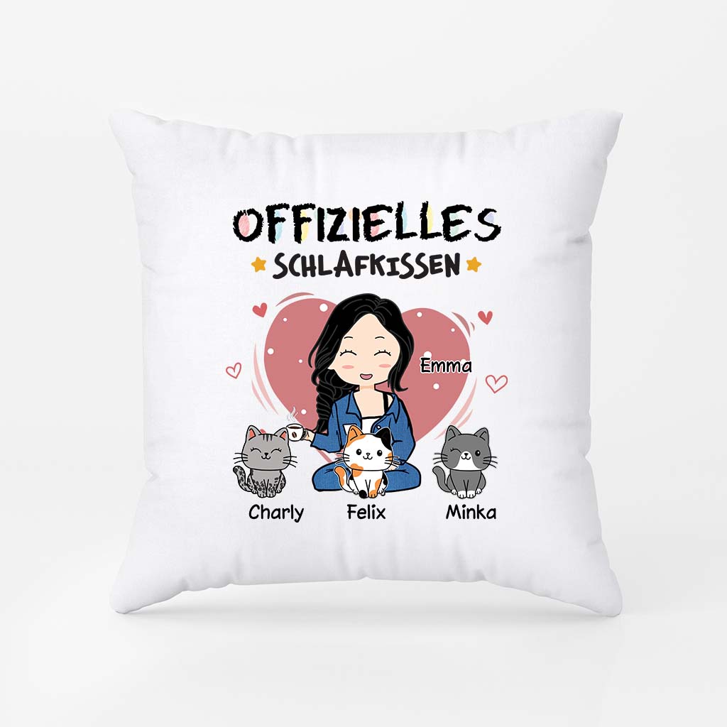 6649PGE1 offizielles kissen katzenkissen personalisiert frauen chibi buntstifte 6649PKV5D