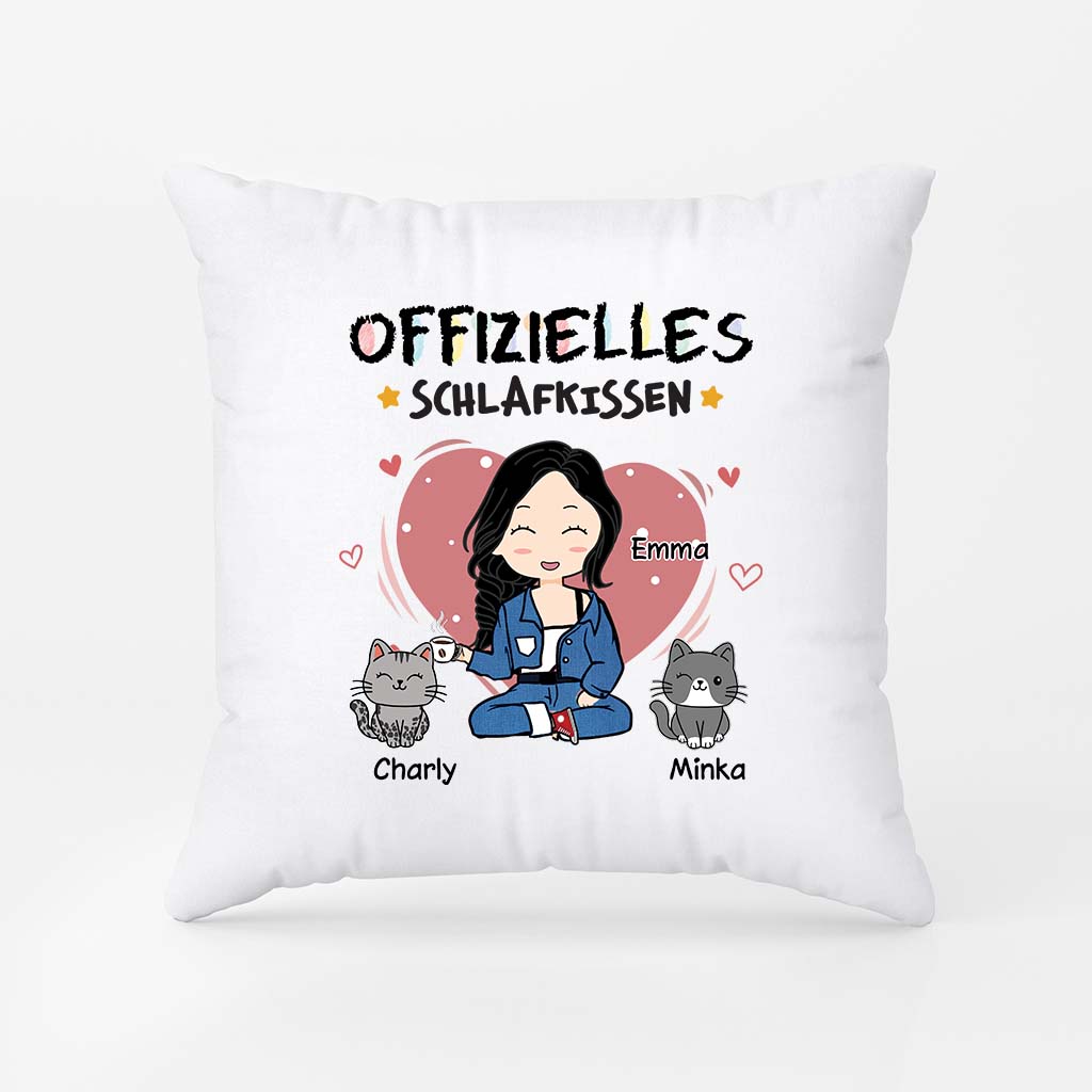 6649PGE2 offizielles kissen katzenkissen personalisiert frauen chibi buntstifte 6649PKV5D