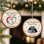 6671OGE2 frohe weihnachten personalisierte 1 schicht holz ornamente mit foto fur werdende mama papa 6671OKPCA