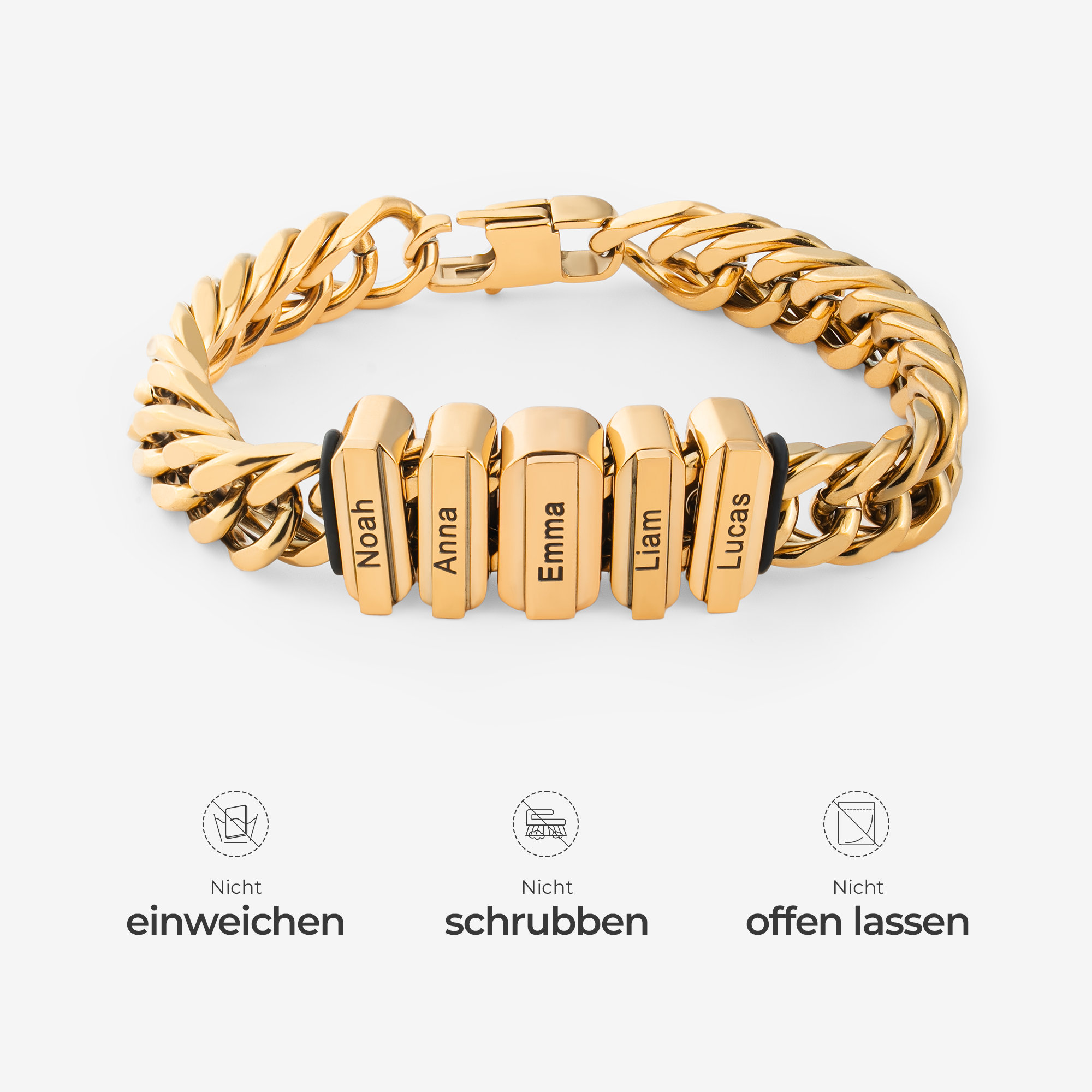 6675JGE4 gliederkettenarmband rechteckige namensschilder personalisierte armbander fur manner_ 6675J0T5B