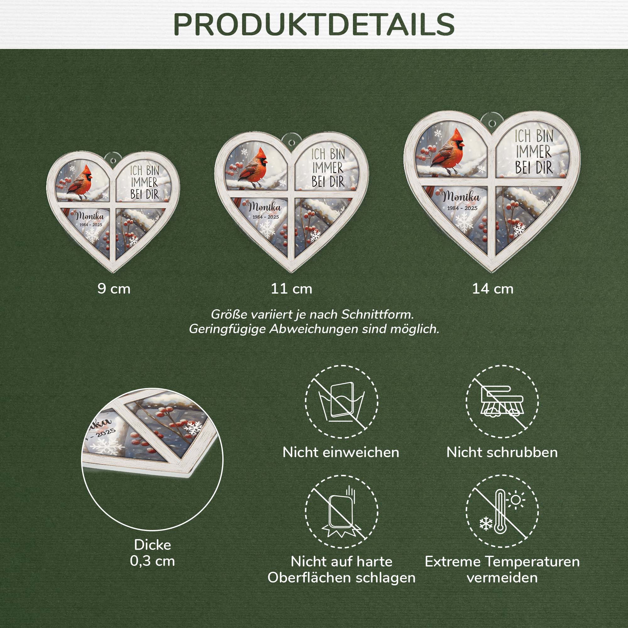 6698OGE3 ich immer bei dir personalisierte acryl ornamente_ zur erinnerung 6698O8ZAA