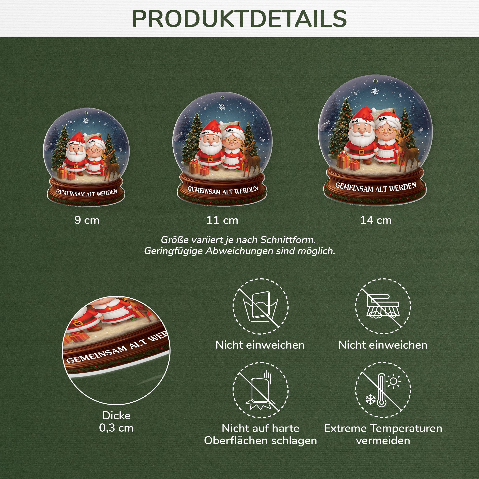 6704OGE3 3d druck effekt gemeinsam alt werden seit acryl weihnachtsschmuck personalisiert paar weihnachtsmann 6704OTV5G_d5dda24b 5350 4021 b940 836f19b4211d