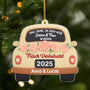6713OGE1 3d druck effekt frisch verheiratet acryl weihnachtsschmuck personalisiert queeres paar 6713OKLCG_1