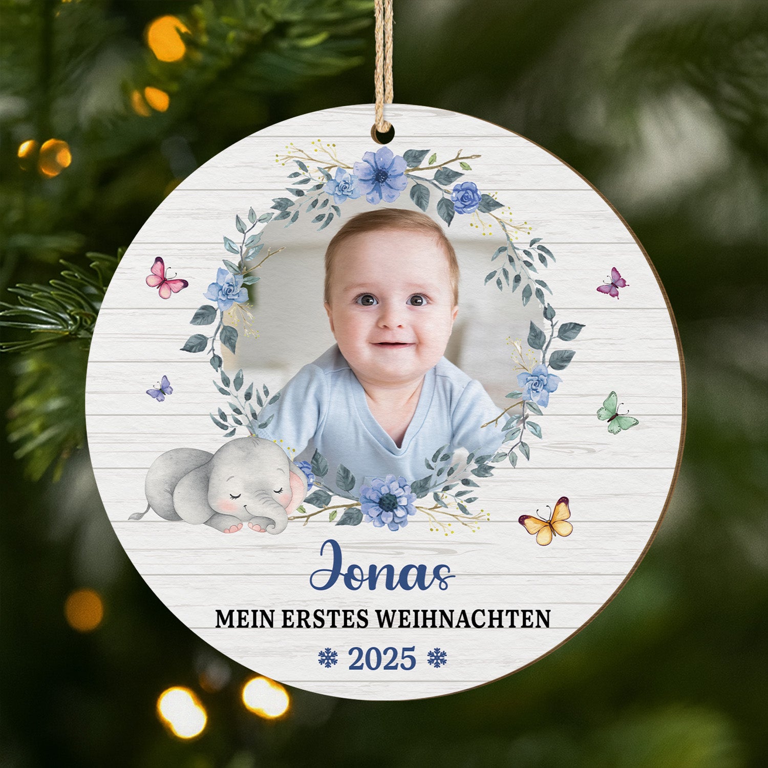 6714OGE1 mein erstes weihnachten personalisierte 1 schicht holz ornamente zur geburt eines kindes 6714O8PTK