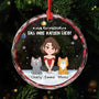 6716OGE1 ein madchen und ihre katze glas weihnachtsschmuck personalisiert 6716OKV5D