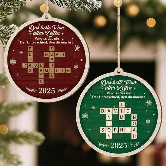 6732OGE2 das beste team aller zeiten personalisierte kreuzwortratsel 1 schicht holz ornamente weihnachten kollege kollegin 6732O6QNO_9c3edaa0 d772 4639 bb5b 5907030795de