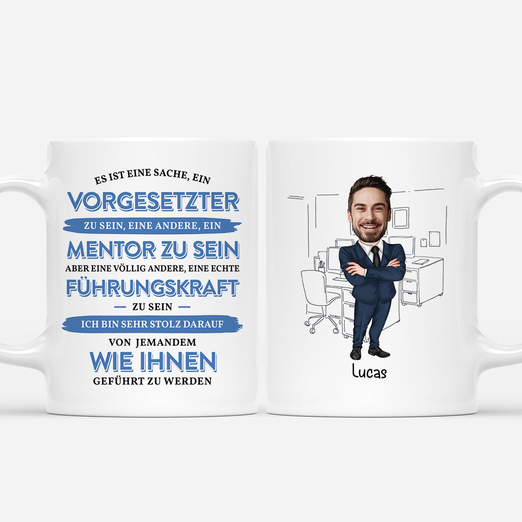 6739MGE1 ich schatze ihre fuhrung als vorgesetzter und mentor sehr personalisierte tasse kollege kollegin 6739M6ZZO