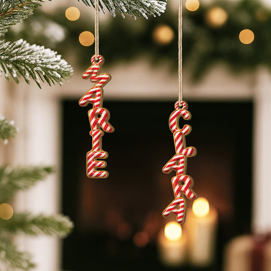 6754OGE2 3d druck effekt buchstaben zuckerspazierstock personalisierte 1 schicht holz ornamente weihnachten 6754OTXNB