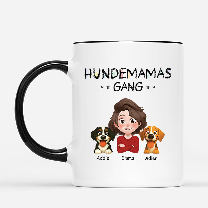 6762MGE2 hundepapas hundemamas gang personalisierte tasse hund_ buntstifte cartoon 6762MKT5C