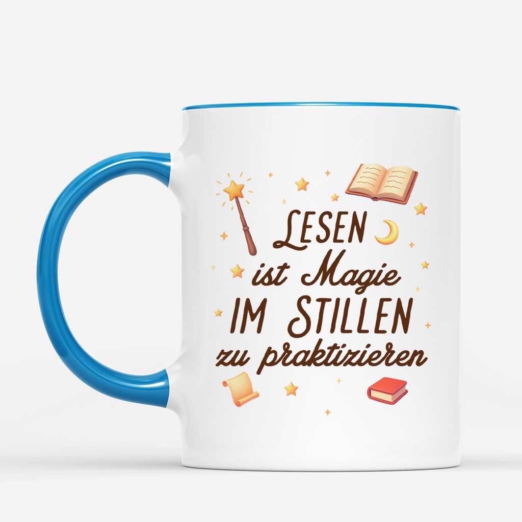 6764MGE2 lesen ist magie im stillen zu praktizieren personalisierte tasse fur leseratten 6764M8QNA