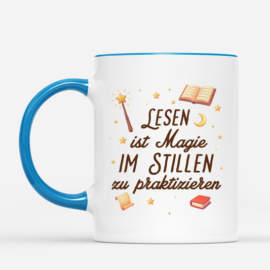 6764MGE2 lesen ist magie im stillen zu praktizieren personalisierte tasse fur leseratten 6764M8QNA