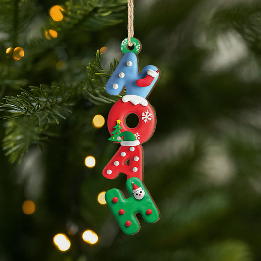 6772OGE1 3d druck effekt buchstaben personalisierte 1 schicht holz ornamente weihnachten 6772O6V5A