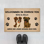 6783DGE1 willkommen bei fussmatte personalisiert hund_ 6783DKV5C