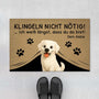 6787DGE1 brauchst nicht klopfen ich weiss du bist da fussmatte personalisiert hund_ 6787DKV5C