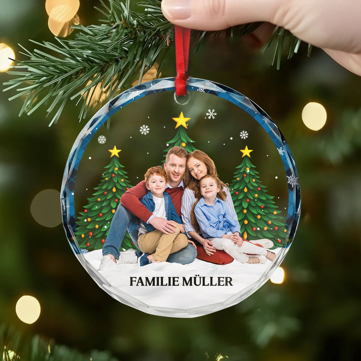 6791OGE2 bild von familie glas weihnachtsschmuck personalisiert foto 6791O3V5I
