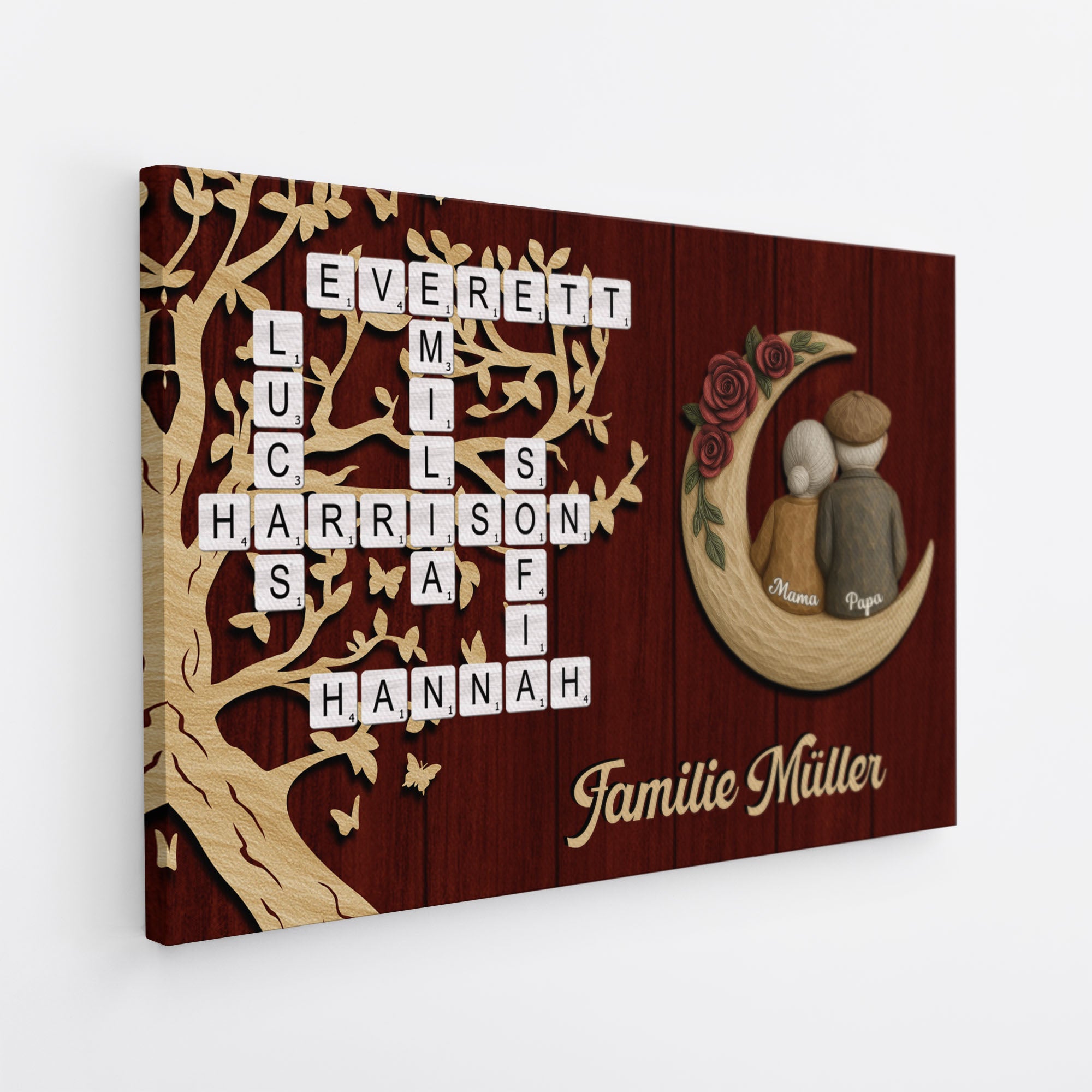 6792CGE2 weihnachten fur familien leinwand kreuzwortratsel personalisiert 6792C3V5I