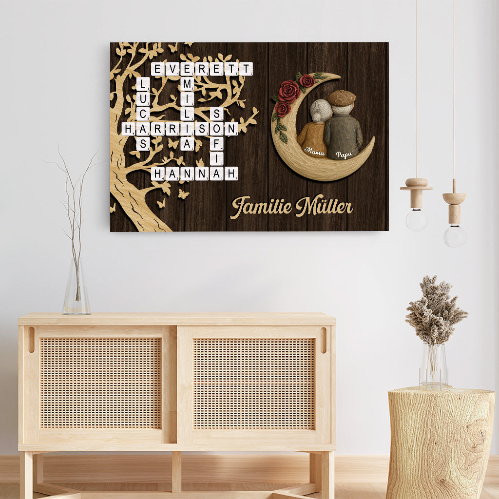 6792CGE3 weihnachten fur familien leinwand kreuzwortratsel personalisiert 6792C3V5I