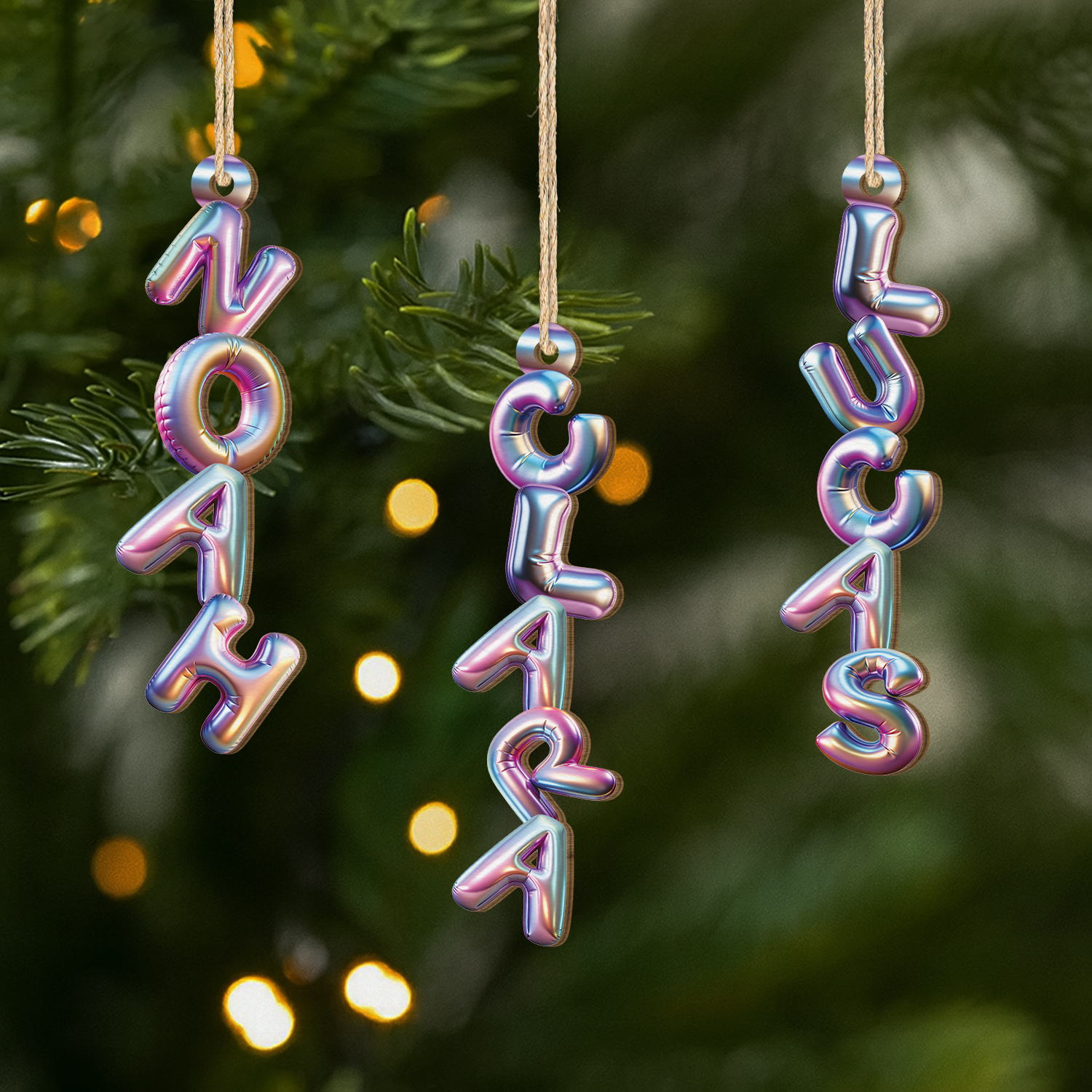 6914OGE1 3d druck effekt ballon mit buchstaben_ personalisierte 1 schicht holz ornamente weihnachten 6914O8T5A