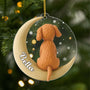 6919OGE1 3d druck effekt hund und mond acryl weihnachtsschmuck personalisiert 6919O3V5C